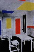 Piet Mondrian interior oil on canvas